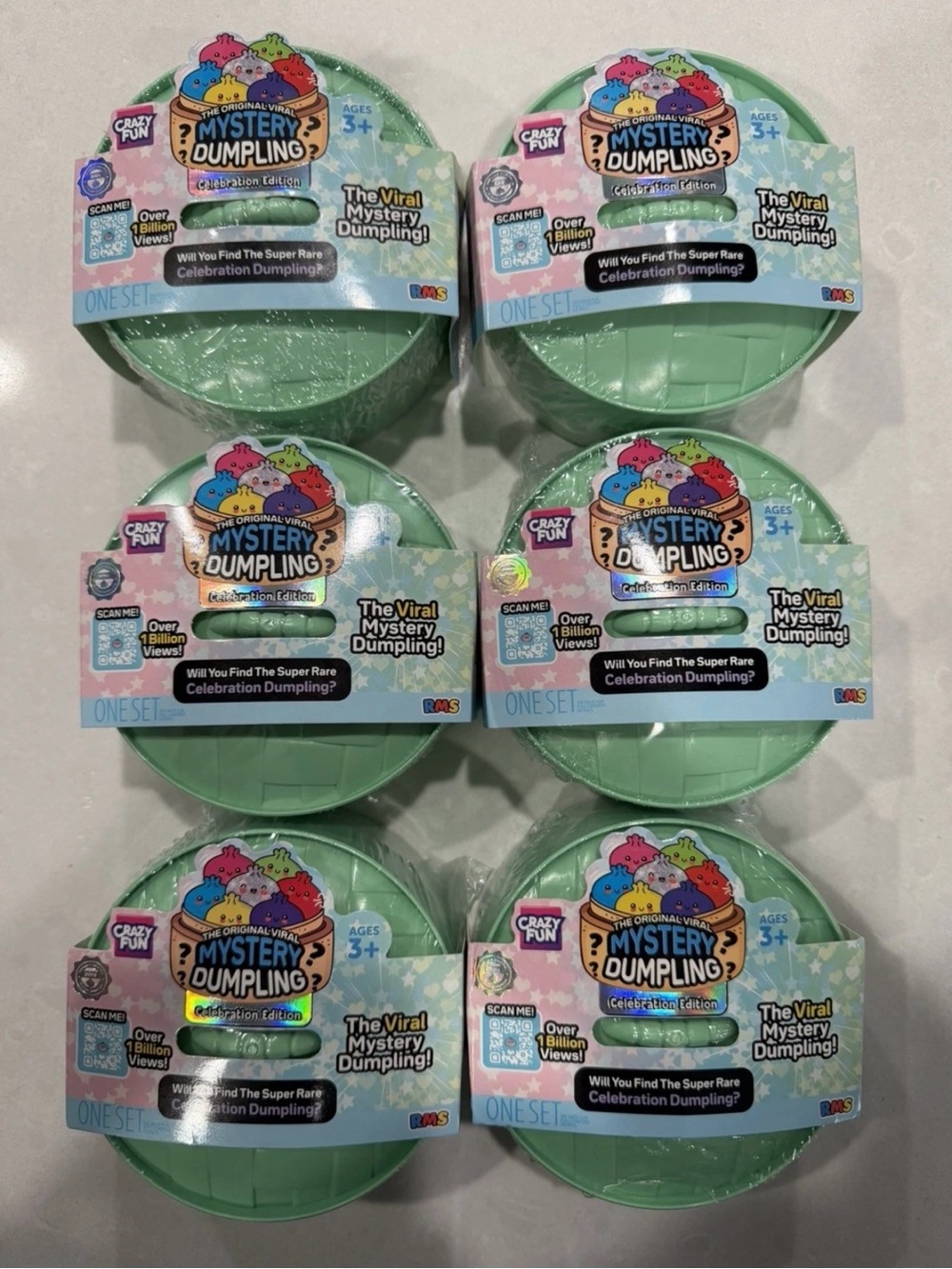 Set of 6 New Original Viral Mystery Dumpling Celebration Edition Toy sealed
